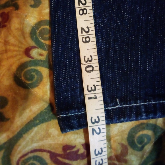 Campus Ivy League Crest Pockets Embroidered Denim Jeans Pants Men's 40/32 Blue - Picture 12 of 13